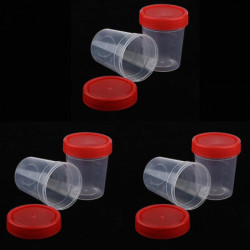 6 Pieces Storage Sealed Tank Round Transparent Storage Seed Liquid Container 6 Pieces Storage Sealed Tank Round Transparent Storage Seed Liquid Container
