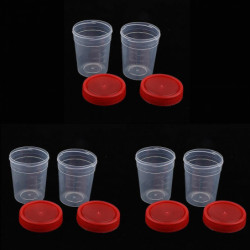 6 Pieces Storage Sealed Tank Round Transparent Storage Seed Liquid Container 6 Pieces Storage Sealed Tank Round Transparent Storage Seed Liquid Container