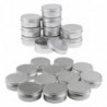 Lot 22pcs 10g 50g Round Aluminum Cosmetics Cream Empty Lip Balm Containers Jars Tin With Screw Lid