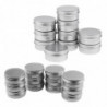 Lot 22pcs 10g 50g Round Aluminum Cosmetics Cream Empty Lip Balm Containers Jars Tin With Screw Lid
