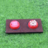 2x Dollhouse Miniature 1:12 Toy Pet Dog Food Bowl Set For Fairy Garden Decor
