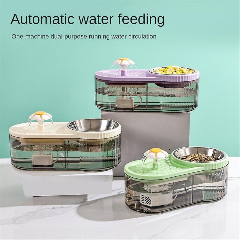 Pet Automatic Timer Feeder for cats dogs Double Dish Bowl Large Capacity Dry&Wet Food Container Pet Accessories