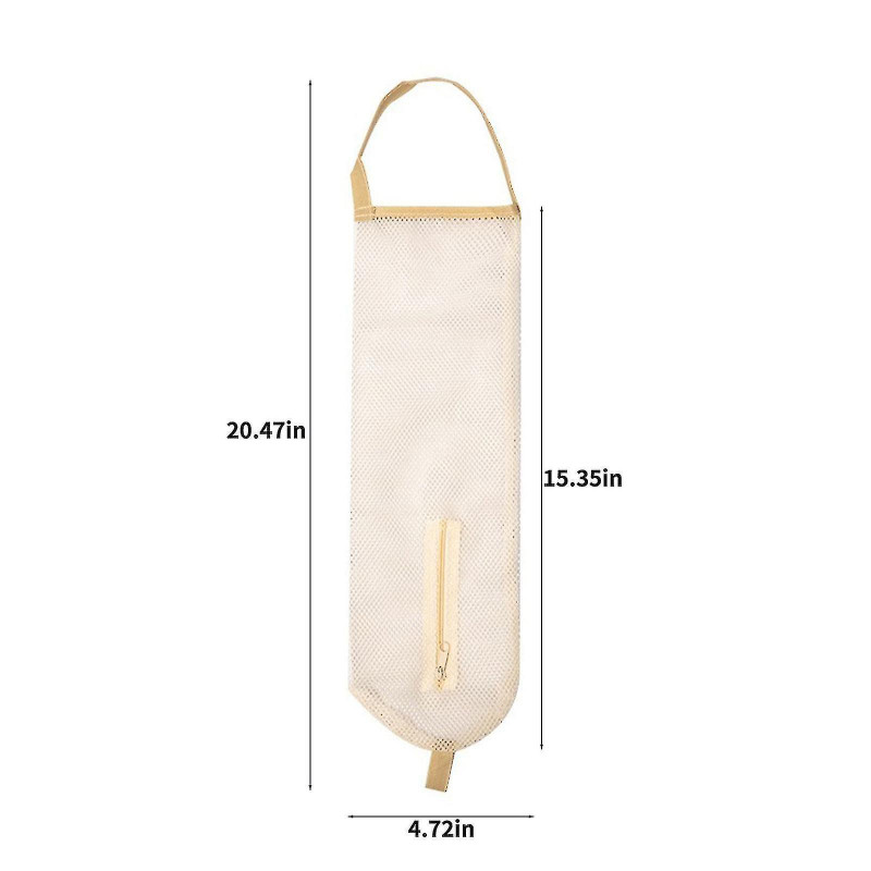 Kitchen Dining Plastic Bag Holder Grocery Bag Holder Trash Bags Holder Wall Mount Garbage Plastic Bag Organizer