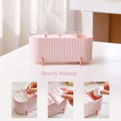 Cotton Pad Storage Box Dust-proof with Transparent Lid Desktop Make Up Dental Floss Container for Li Cotton Pad Storage Box Dust-proof with Transparent Lid Desktop Make Up Dental Floss Container for Li