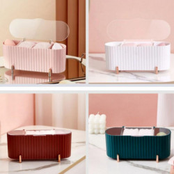 Cotton Pad Storage Box Dust-proof with Transparent Lid Desktop Make Up Dental Floss Container for Li Cotton Pad Storage Box Dust-proof with Transparent Lid Desktop Make Up Dental Floss Container for Li