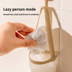 Kitchen Dining Plastic Bag Holder Grocery Bag Holder Trash Bags Holder Wall Mount Garbage Plastic Bag Organizer
