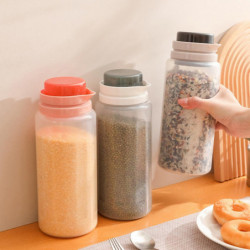 Storage Jar with Lid Leak-proof Transparent Visible Storage Plastic Food Storage Canister Kitchen Su Storage Jar with Lid Leak-proof Transparent Visible Storage Plastic Food Storage Canister Kitchen Su
