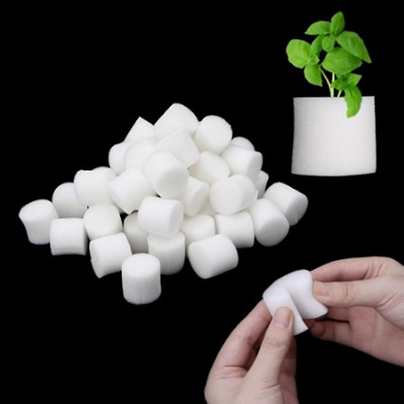 100Pcs Soiless Hydroponic Gardening Plant Tools Planted Sponge Vegetable System_x000D_