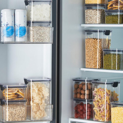 460/700/950/1300/1800ML Kitchen Sealed Storage Box Transparent Airtight Lock Leakproof Dustproof Moisture-proof [...]