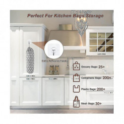 Plastic Bag Holder, Grocery Bags Holder, Wall Mount Garbage Plastic Bag Organizer, Shopping Bag Sto Plastic Bag Holder, Grocery Bags Holder, Wall Mount Garbage Plastic Bag Organizer, Shopping Bag Sto