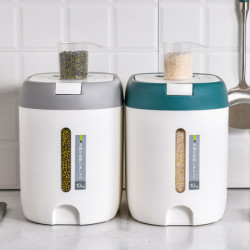 Durable Sealed Food Grade Rice Box Leakproof Organizer Bin With Measuring Cup Durable Sealed Food Grade Rice Box Leakproof Organizer Bin With Measuring Cup