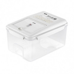 Récipient à riz avec roues et couvercle hermétique 5kg / 10kg Organisateur de grande capacité pour la maison [...]