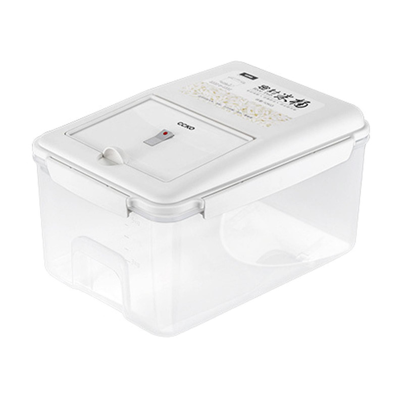 Récipient à riz avec roues et couvercle hermétique 5kg / 10kg Organisateur de grande capacité pour la maison [...]