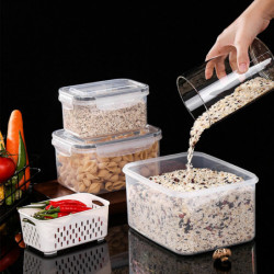 Kitchen Plastic Storage Box Fresh-keeping Box Refrigerator Fruit Containers Kitchen Plastic Storage Box Fresh-keeping Box Refrigerator Fruit Containers