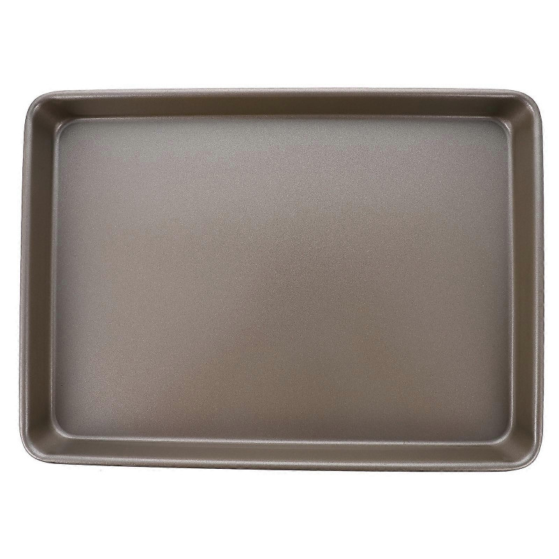 1pc Multifunctional Carbon Steel Home Steaming Baking Food Plates (Golden)