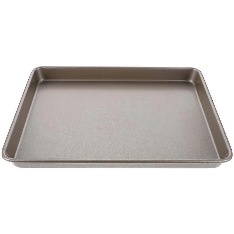 1pc Multifunctional Carbon Steel Home Steaming Baking Food Plates (Golden)