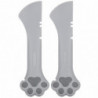 2pcs Multifunction Pet Cat Paw Can Opener Food Spoon Silicone Lightweight Washable for Cat