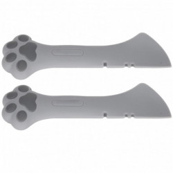 2pcs Multifunction Pet Cat Paw Can Opener Food Spoon Silicone Lightweight Washable for Cat 2pcs Multifunction Pet Cat Paw Can Opener Food Spoon Silicone Lightweight Washable for Cat