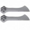 2pcs Multifunction Pet Cat Paw Can Opener Food Spoon Silicone Lightweight Washable for Cat