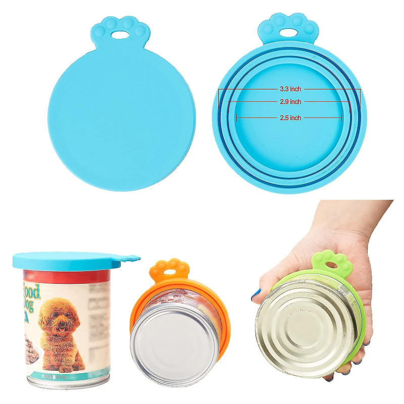 Pet Can Lids For Dog Food Tins, Universal Silicone Cat Food Can Covers For Tins, 1 Fit 3 Standard Size Cat Dog [...]