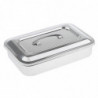 Stainless Steel Container Organizer Box Instrument Tray To Storage Box With Lid Tools Cans - 9 inch