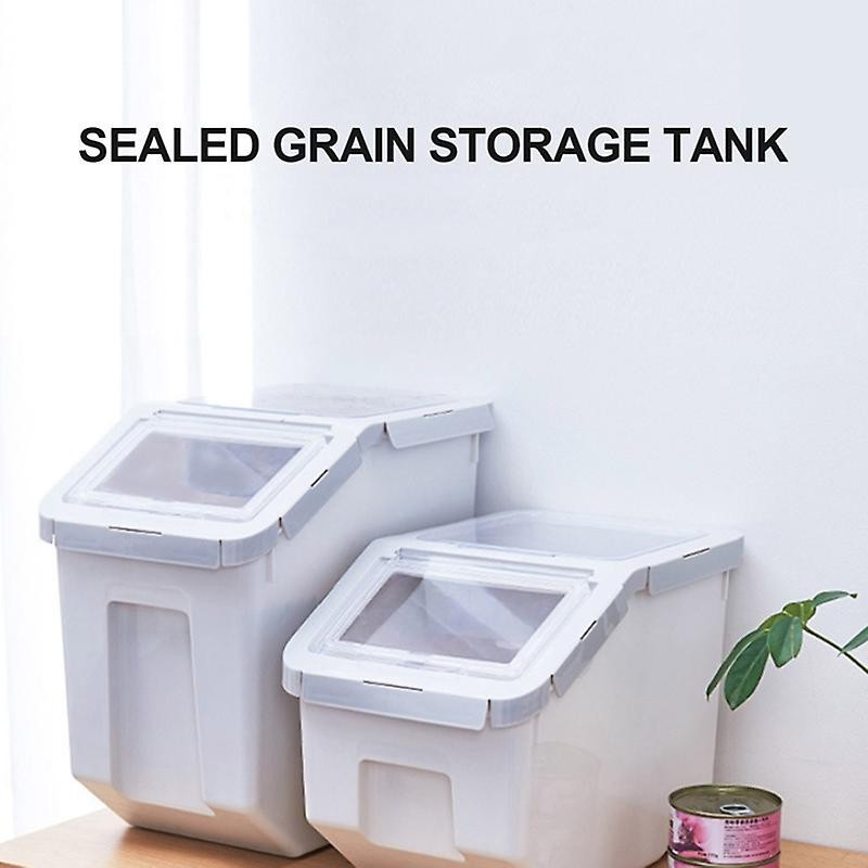 Pet Dog Food Container Dry Food Box Bag For Moisture Proof Seal With Measuring Cup Kitten Products-