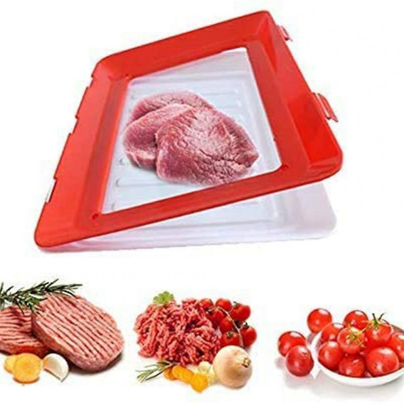 Food Plastic Fresh-keeping Tray Stackable Food Tray Reusable