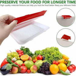 Food Plastic Fresh-keeping Tray Stackable Food Tray Reusable Food Plastic Fresh-keeping Tray Stackable Food Tray Reusable