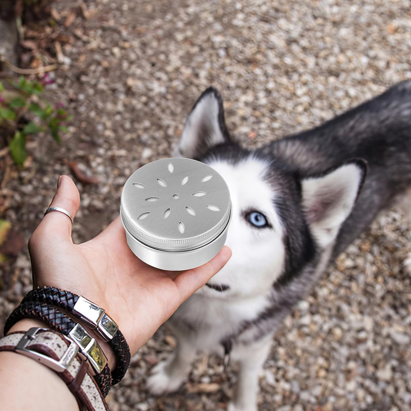 1 Set Training Dog Scent Holders Storage Cans Dog Scent Training Containers with Magnetic Dots