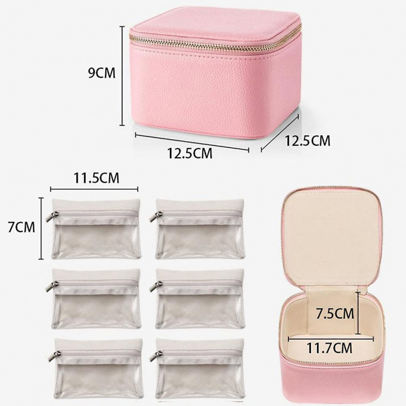Portable Travel Jewelry Dispenser Box Large Capacity Waist Chain Storage Box for Business Trip