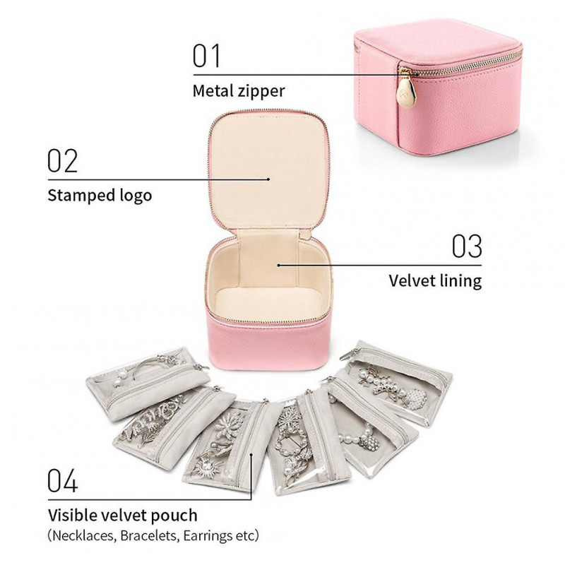 Portable Travel Jewelry Dispenser Box Large Capacity Waist Chain Storage Box for Business Trip