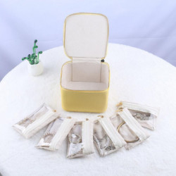 Portable Travel Jewelry Dispenser Box Large Capacity Waist Chain Storage Box for Business Trip Portable Travel Jewelry Dispenser Box Large Capacity Waist Chain Storage Box for Business Trip
