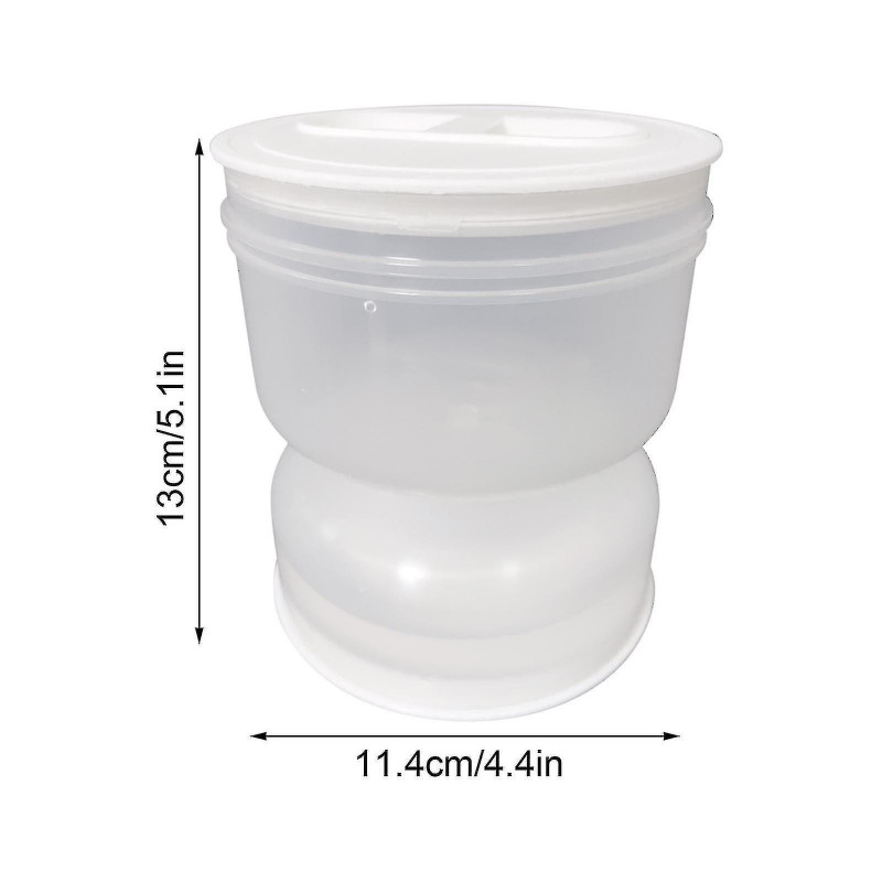 Wet & Dry Separation Kimchi Jar Wet & Dry Dispenser Hourglass Jar Container