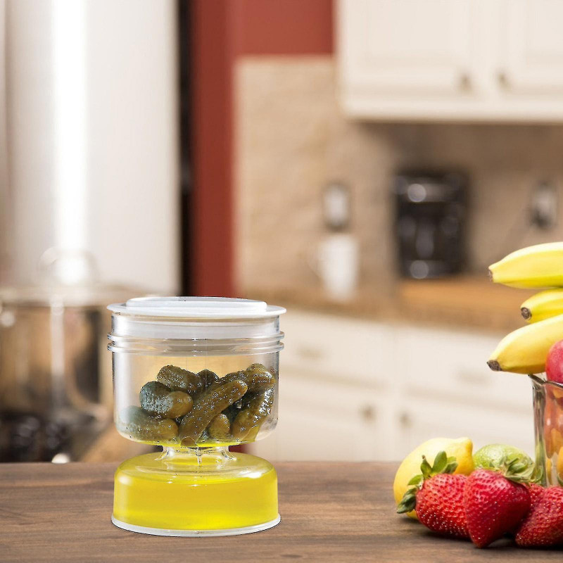 Wet & Dry Separation Kimchi Jar Wet & Dry Dispenser Hourglass Jar Container