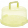 8 Inches Round Plastic Cake Carrier With Dome Lids Handle Food Storage Case