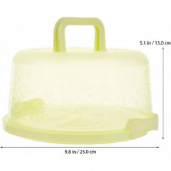 8 Inches Round Plastic Cake Carrier With Dome Lids Handle Food Storage Case 8 Inches Round Plastic Cake Carrier With Dome Lids Handle Food Storage Case