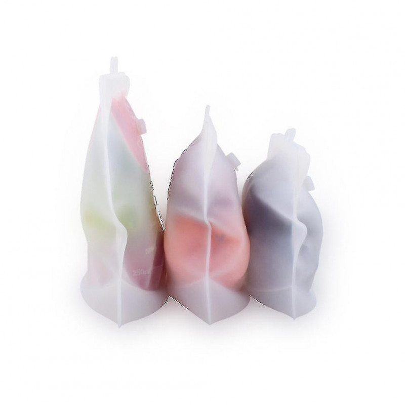 1pcs Silicone Food Storage Bag Reusable Leakproof Containers Fresh Bag Kitchen Food Organizer Fresh