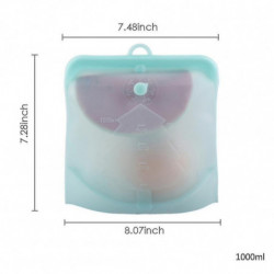 1pcs Silicone Food Storage Bag Reusable Leakproof Containers Fresh Bag Kitchen Food Organizer Fresh 1pcs Silicone Food Storage Bag Reusable Leakproof Containers Fresh Bag Kitchen Food Organizer Fresh
