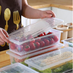 Réfrigérateur Food Fresh-keeping Box / Egg Dumpling Organizer Box avec couvercle Réfrigérateur Food Fresh-keeping Box / Egg Dumpling Organizer Box avec couvercle