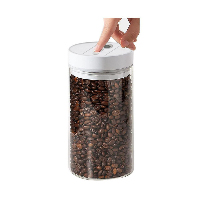 Electric Coffee Beans Vacuum Sealed Tank Food Storage Jars Household Moisture-Proof Air Extraction Airtight Container-B
