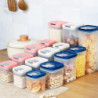 Whole grain kitchen food storage box plastic