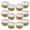 12pcs Empty Pet Food Can Snack Containers Pet Food Can Tin Empty Cat Food Container