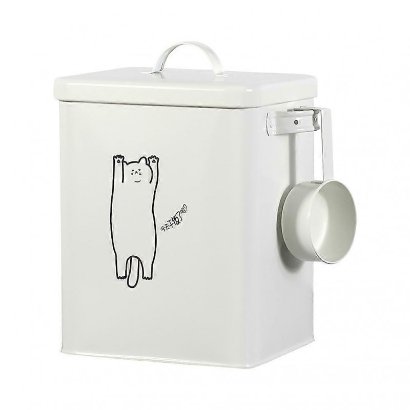 1 Set of Pet Food Bucket Damp Proof Dog Food Box Sealed Pet Food Holder Canister