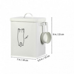 1 Set of Pet Food Bucket Damp Proof Dog Food Box Sealed Pet Food Holder Canister 1 Set of Pet Food Bucket Damp Proof Dog Food Box Sealed Pet Food Holder Canister