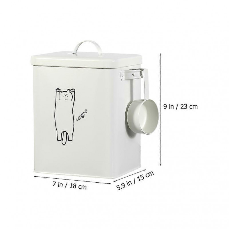 1 Set of Pet Food Bucket Damp Proof Dog Food Box Sealed Pet Food Holder Canister