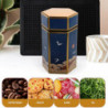 Sealing Tinplate Canister Vintage Tinplate Storage Jar for Loose Tea Candies Tall Style