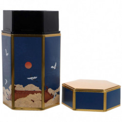 Sealing Tinplate Canister Vintage Tinplate Storage Jar for Loose Tea Candies Tall Style Sealing Tinplate Canister Vintage Tinplate Storage Jar for Loose Tea Candies Tall Style