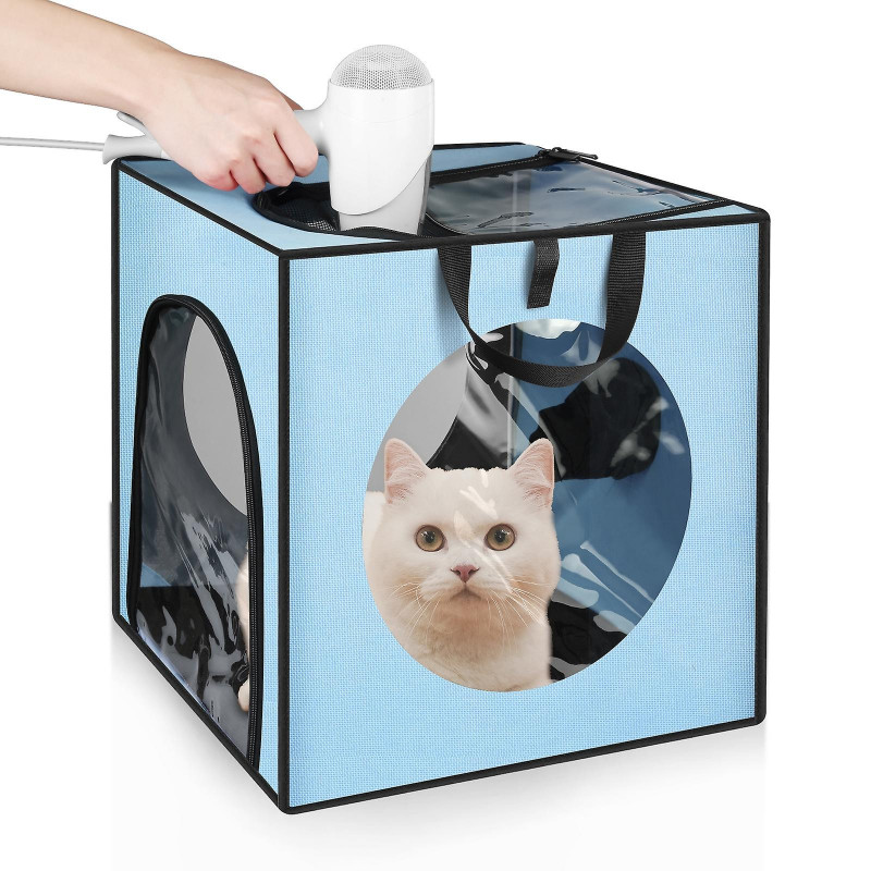 Funadd Boîte de séchage pour bain pour animaux de compagnie