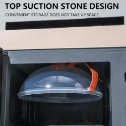 Couvercle magnétique pour micro-ondes pour aliments avec couvercle facile à saisir, poignée, évent de vapeur [...]