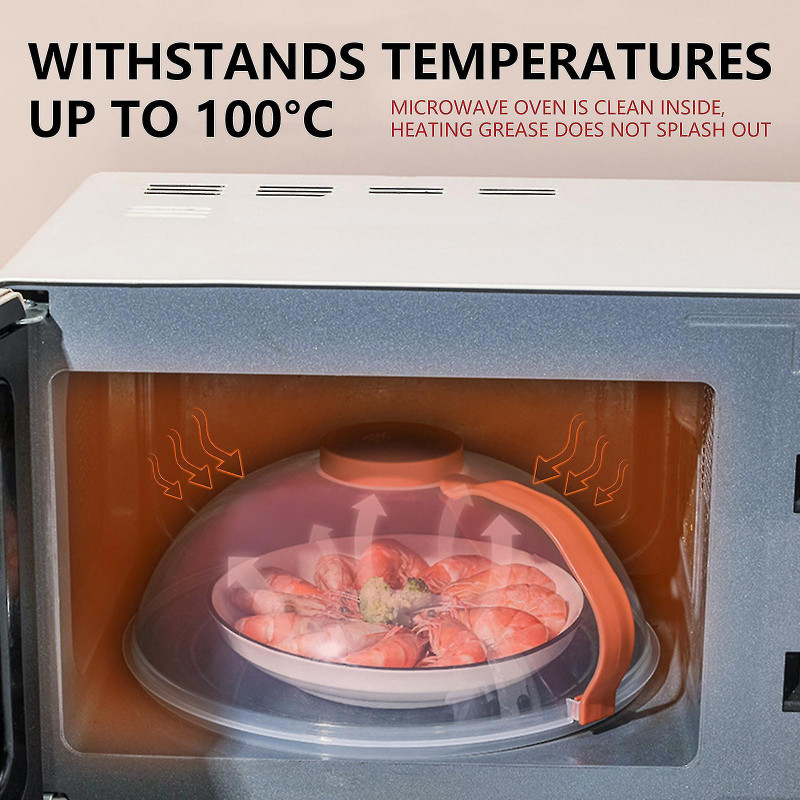 Couvercle magnétique pour micro-ondes pour aliments avec couvercle facile à saisir, poignée, évent de vapeur [...]
